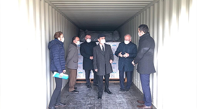 VALİ AKTAŞ, AFAD DEPOLARINDA İNCELEMELERDE BULUNDU