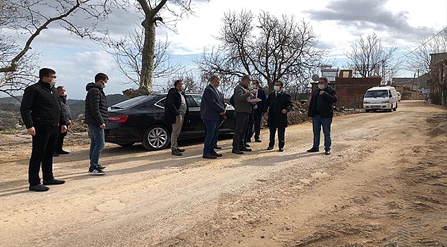 VALİ AKTAŞ, AYVACIK İLÇESİ AHMETÇE KÖYÜ'NDE İNCELEMELERDE BULUNDU