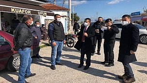 VALİ AKTAŞ, EZİNE İLÇESİ KUMBURUN KÖYÜNÜ ZİYARET ETTİ