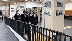 VALİ AKTAŞ, MEHMET AKİF ERSOY İL HALK KÜTÜPHANESİNDE İNCELEMELERDE BULUNDU