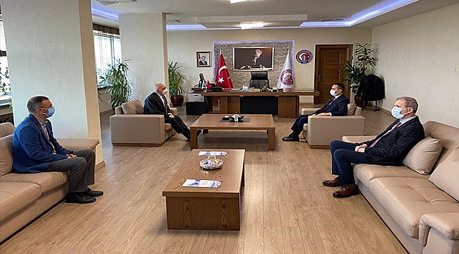 VALİ AKTAŞ'TAN REKTÖR PROF. DR. SEDAT MURAT'A ZİYARET