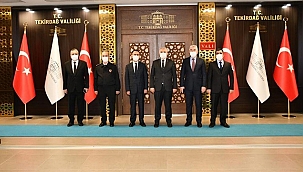 VALİ AKTAŞ, TEKİRDAĞ VALİSİ AZİZ YILDIRIM' I ZİYARET ETTİ