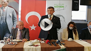 DAVUTOĞLU ÇANAKKALE'DE