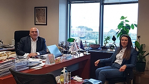 KARADAĞ' DAN TÜRKİYE OTELCİLER BİRLİĞİ ÇANAKKALE TEMSİLCİSİ MEHMET SATAR'A ZİYARET
