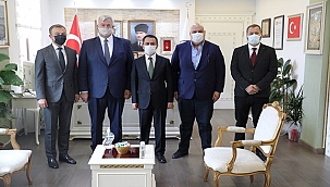 UKRAYNA BÜYÜKELÇİSİ ANDRİİ SYBİHA, VALİ AKTAŞ'I ZİYARET ETTİ