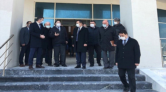VALİ AKTAŞ ÇARDAK TİCARET MERKEZİ İNŞAATINI İNCELEDİ