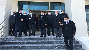 VALİ AKTAŞ ÇARDAK TİCARET MERKEZİ İNŞAATINI İNCELEDİ