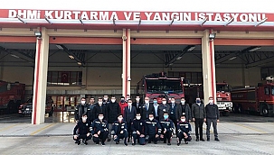 VALİ AKTAŞ, DHMİ KURTARMA VE YANGIN İSTASYONUNU ZİYARET ETTİ
