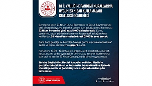 23 NİSAN TÖRENİ İLE İLGİLİ GENELGE YAYINLANDI!