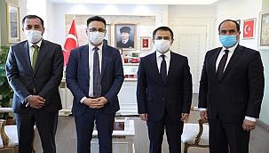 AFGANİSTAN ANKARA BÜYÜKELÇİLİĞİ ATAŞELERİNDEN VALİ AKTAŞ'A ZİYARET