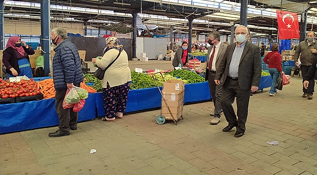 BAŞKAN GÖKHAN PAZAR DENETİMLERİNİ ARALIKSIZ SÜRDÜRÜYOR