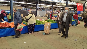 BAŞKAN GÖKHAN PAZAR DENETİMLERİNİ ARALIKSIZ SÜRDÜRÜYOR