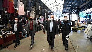 BAŞKAN GÖKHAN PAZAR YERİ TEDBİRLERİ İÇİN ZABITA EKİPLERİYLE BİR ARAYA GELDİ..!