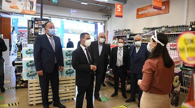BAŞKAN GÖKHAN VALİ AKTAŞ İLE BİRLİKTE AVM'LERİ DENETLEDİ..!