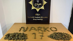 BİGA POLİSİ YARIM KİLO UYUŞTUCU MADDE ELE GEÇİRDİ!