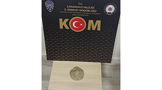 BİR İŞ YERİNDE DENİZ YILDIZI FOSİLİ ELE GEÇİRİLDİ!