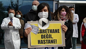 "NE KAHRAMANIZ, NE KÖLEYİZ,SAĞLIK EMEKÇİLERİYİZ"