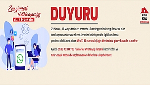 "ZOR GÜNLERİ BİRLİKTE AŞACAĞIZ"