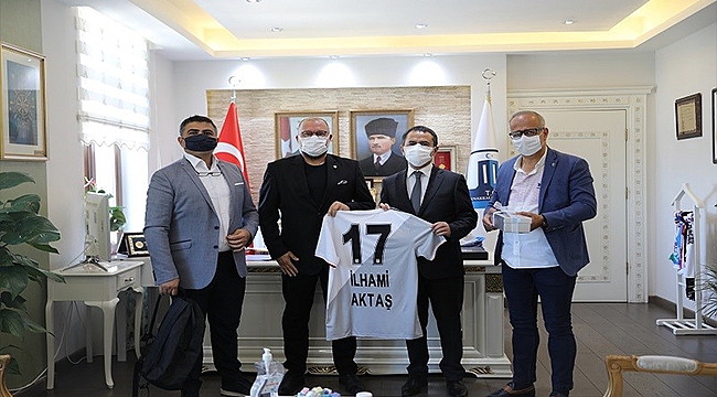 1903 ÇANAKKALE BEŞİKTAŞLILAR GENÇLİK VE SPOR KULÜBÜ DERNEĞİNDEN VALİ AKTAŞ'A ZİYARET