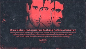 BAŞKAN GÖKHAN'IN DENİZ GEZMİŞ, YUSUF ASLAN VE HÜSEYİN İNAN'I ANMA MESAJI