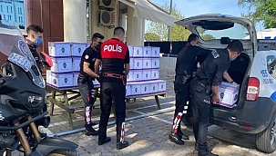 BİGA POLİSİNDEN RAMAZAN'DA GIDA DESTEĞİ