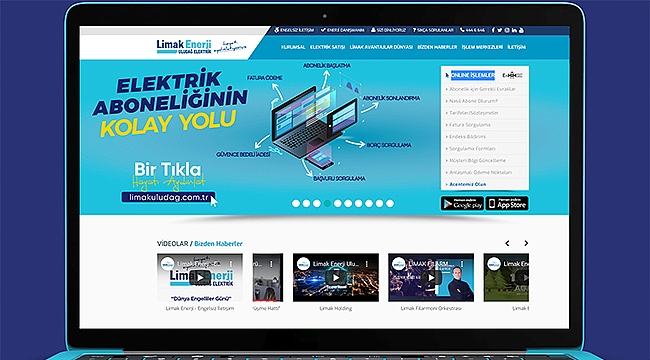 LİMAK ENERJİ MÜŞTERİLERİ, TÜM İŞLEMLERİNİ ONLINE OLARAK YAPABİLİYOR