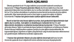 YÜZ YÜZE EĞİTİM BAŞLAYACAK MI? 