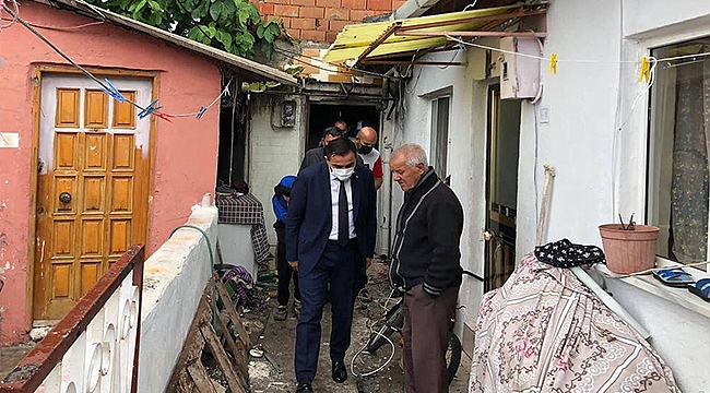 BAŞKAN ERDOĞAN'DAN EVİ YANAN AİLEYE ZİYARET
