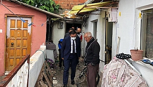 BAŞKAN ERDOĞAN'DAN EVİ YANAN AİLEYE ZİYARET