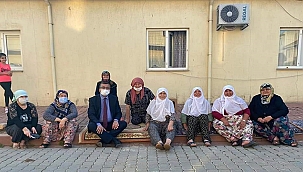 BAŞKAN ÖZ'DEN MAHALLE SAKİNLERİNE ÇAT KAPI ZİYARETLER 