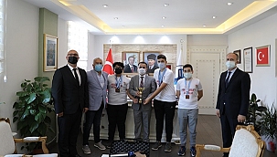 HAVALI TABANCA BRANŞINDA BAŞARILI SPORCULAR, VALİ AKTAŞ' I ZİYARET ETTİ