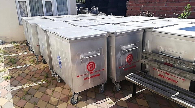 İBB'DEN ÇAN'A ÇÖP KONTEYNER DESTEĞİ