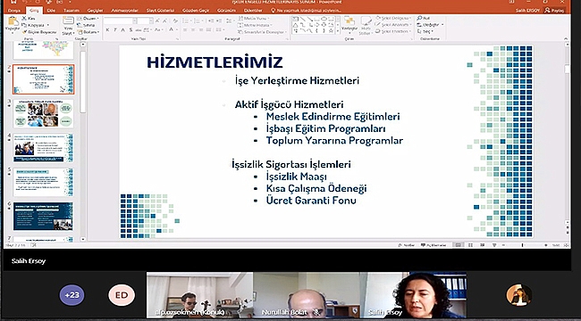 İŞKUR'UN ENGELLİLERE YÖNELİK HİZMETLERİ DİJİTAL TOPLANTIDA TANITILDI