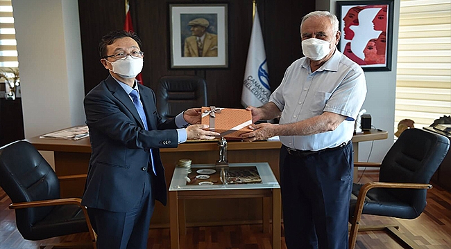 KORE İSTANBUL BAŞKONSOLOSU WOO'DAN BAŞKAN GÖKHAN'A ZİYARET