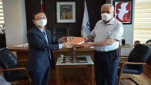 KORE İSTANBUL BAŞKONSOLOSU WOO'DAN BAŞKAN GÖKHAN'A ZİYARET