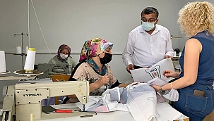 TEKSTİL ATÖLYESİ ÜRETİME DEVAM EDİYOR