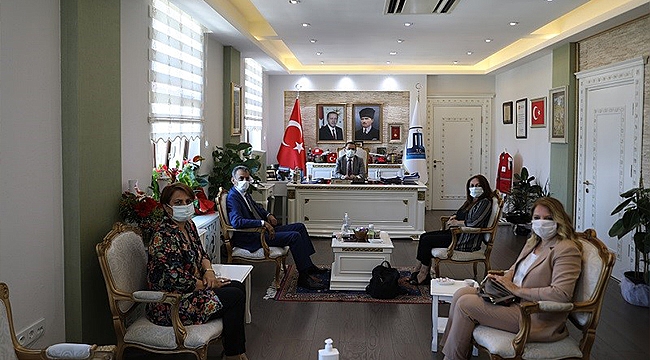Türkiye muhtarlar konfederasyonundan, vali aktaş' a ziyaret