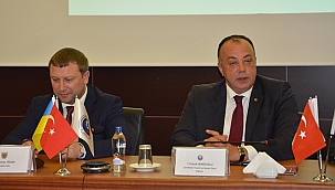 UKRAYNA TERNOPİL HEYETİ ÇANAKKALE İŞ İNSANLARIYLA BİRARAYA GELDİ