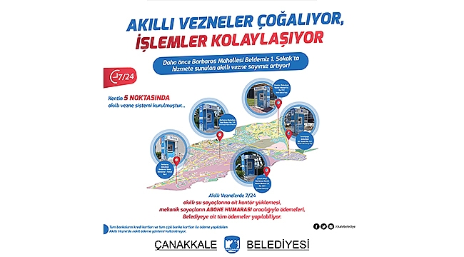 AKILLI VEZNE-SU YÜKLEME NOKTALARI ÇOĞALIYOR, İŞLEMLER KOLAYLAŞIYOR