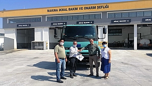 ARDAHAN BELEDİYESİNE BEDELSİZ DEVREDİLEN KAMYON TESLİM EDİLDİ