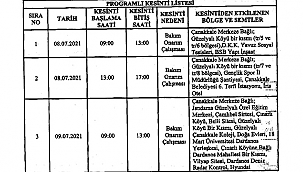 BAKIM ONARIM ÇALIŞMASI YAPILACAK!