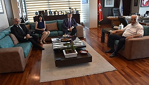 BAŞKAN GÖKHAN, BAŞKONSOLOS SHVED'İ MAKAMINDA AĞIRLADI