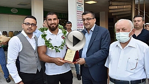 ÇAN BELEDİYESİ PEHLİVANLARINA GÖRKEMLİ KARŞILAMA