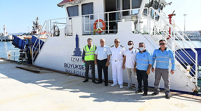 MAVİ KÖRFEZ 3 DENİZ SÜPÜRGE GEMİSİ ÇANAKKALE'DE