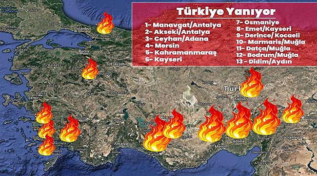 TÜRKİYE YANIYOR!