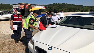 VALİ AKTAŞ, YENİCE JANDARMA UYGULAMA NOKTASINI ZİYARET ETTİ