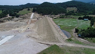 YENİCE KOVANCI BARAJI'NDA ÇALIŞMALAR ARALIKSIZ DEVAM EDİYOR