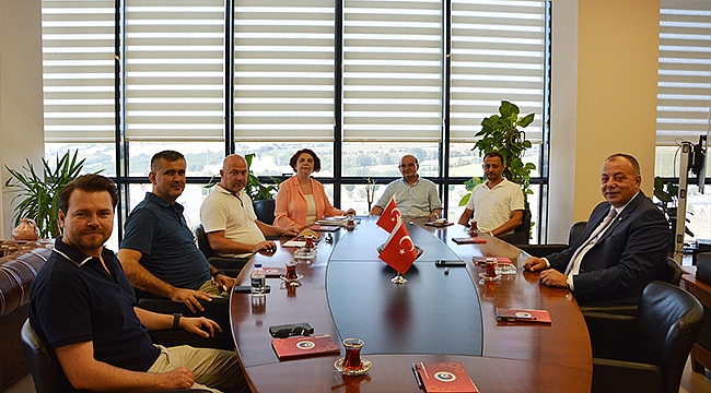 8 NO'LU MESLEK KOMİTESİNDEN YÖNETİM KURULU BAŞKANI SELÇUK SEMİZOĞLU'NA ZİYARET