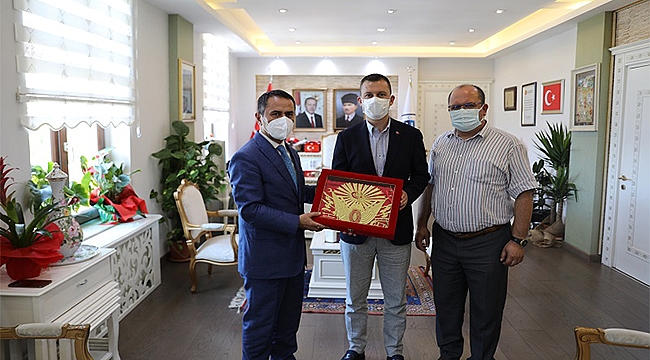 AK PARTİ GENEL SEKRETERİ VE ANKARA MİLLETVEKİLİ FATİH ŞAHİN, VALİ AKTAŞ'I ZİYARET ETTİ