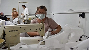 ÇAN BELEDİYESİ TEKSTİL ATÖLYESİ ÇANTA ÜRETİMİNİ ARALIKSIZ SÜRDÜRÜYOR